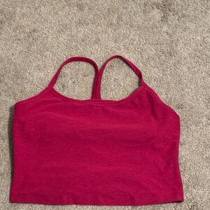 Beyond yoga pink Spacedye crop tank